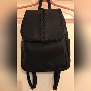 Black FAUX Leather Backpack Nordstrom